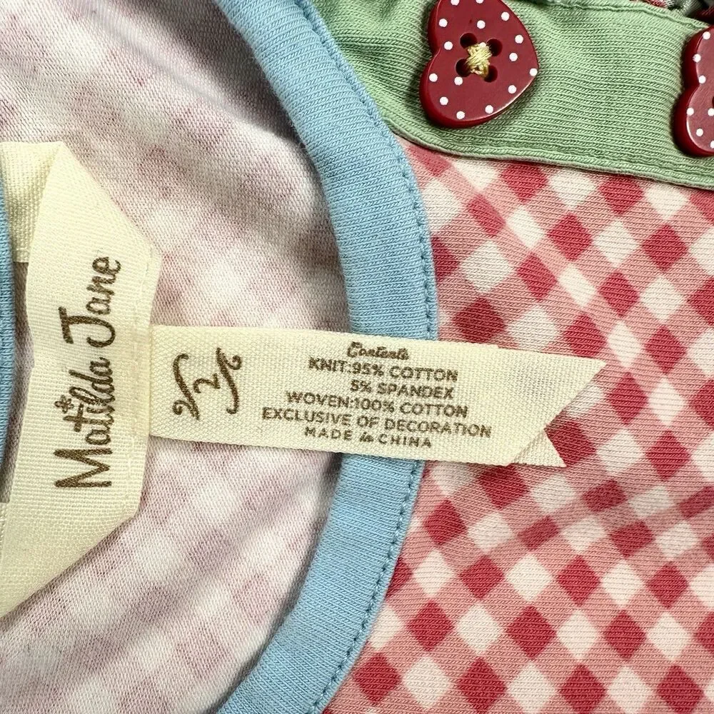 Matilda Jane Mail Dress Ruffles Envelope Typewriter Baby Girl Size 2 Country